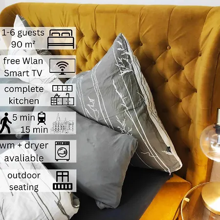 Kunstvoll - Individuelle 4-Zimmer Ferienwohnung Mit Balkon In Мейсен Экстерьер фото